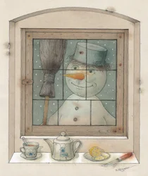 The Snowman, 2003 (wc på papper)